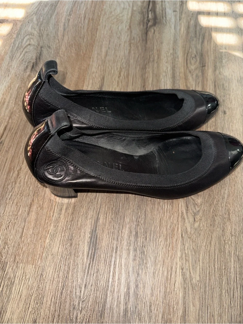Chanel vintage and authentic heeled ballet flats size - 39
